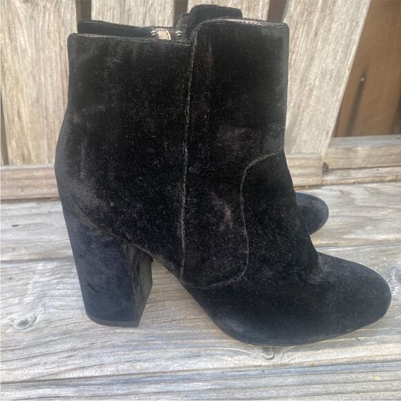 Mango Velvet heel ankle boot black size 7 - Picture 10 of 10